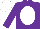 Silk - Purple, white oval, white cap