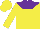 Silk - Yellow, purple yoke