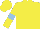 Silk - Yellow, light blue armlets
