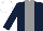Silk - dark blue, grey panel, white cap