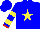 Silk - Blue, yellow star, yellow bars on sleeves, red cuffs