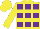 Silk - Yellow, purple squares
