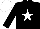 Silk - Black, white star and cap
