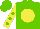 Silk - Light green body, yellow ball, yellow arms, light green spots, light green cap