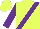Silk - Canary yellow, purple sash, purple sleeves