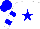 Silk - White, blue star of david, blue bars on sleeves, blue cap
