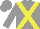 Silk - Grey, yellow cross sashes, grey cap