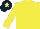 Silk - Yellow, dark blue cap with yellow star
