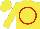 Silk - Yellow, red circle