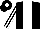 Silk - Black, white panel, black and white stripes on sleeves, black cap, white pompon
