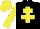 Silk - Black, yellow cross of lorraine, sleeves and cap