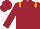 Silk - maroon, old gold epaulets