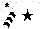 Silk - White, black star, chevrons on sleeves, white cap, black star