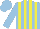 Silk - Light blue & yellow stripes
