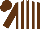 Silk - Brown, white stripes