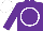 Silk - Purple, white circle, white cap