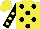 Silk - Yellow, black spots, black sleeves, yellow spots and cap