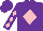 Silk - Purple, pink diamond, pink diamonds on purple sleeves
