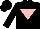 Silk - Black, pink inverted triangle