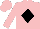 Silk - Pink, black diamond ring emblem