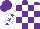 Silk - Purple, white blocks, purple stars on white sleeves