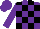 Silk - Purple, black blocks, purple slvs
