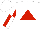 Silk - White, red triangle, red and white quarters on sleeves