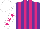 Silk - Purple, cerise stripes, cerise stars on white sleeves, white cap
