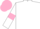 Silk - White, pink armlets, pink cap