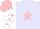 Silk - Lavender, pink star, pink stars on white sleeves, pink cap