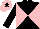 Silk - Black & pink diabolo, black sleeves, pink cap, black star