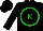 Silk - Black, green circled 'k'