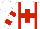 Silk - White, red cross and braces, red bars on sleeves, white cap