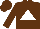 Silk - Brown, white triangle, brown cap