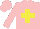 Silk - Pink, yellow cross