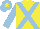 Silk - Yellow, light blue cross belts and sleeves, light blue cap, yellow star