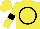 Silk - Yellow, black circle, black armlets, yellow cap