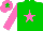 Silk - Green-light body, rose star, rose arms, rose cap, green-light star