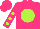 Silk - Hot pink, lime ball, lime dots on sleeves