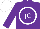 Silk - Purple, white circled 'jc', white cap