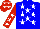 Silk - blue, white stars, red sleeves, white stars, red cap, white stars