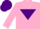 Silk - Pink, Purple inverted triangle, Purple cap