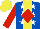 Silk - Royal blue, yellow panel, white stars, red diamond, red sleeves, yellow cap