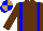 Silk - Brown body, blue-light braces, blue-light arms, brown striped, blue-light cap, brown quartered