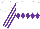 Silk - White, purple diamond hoop, purple stripes on sleeves