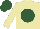 Silk - Tan, tan lion in hunter green ball, tan sleeves, hunter green cap