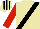 Silk - Beige, black sash, red sleeves, beige, black striped cap