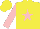 Silk - Yellow, pink star, pink sleeves, yellow cap
