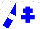 Silk - White, blue cross of lorraine, white hoop on blue sleeves