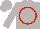 Silk - Light grey, red circle